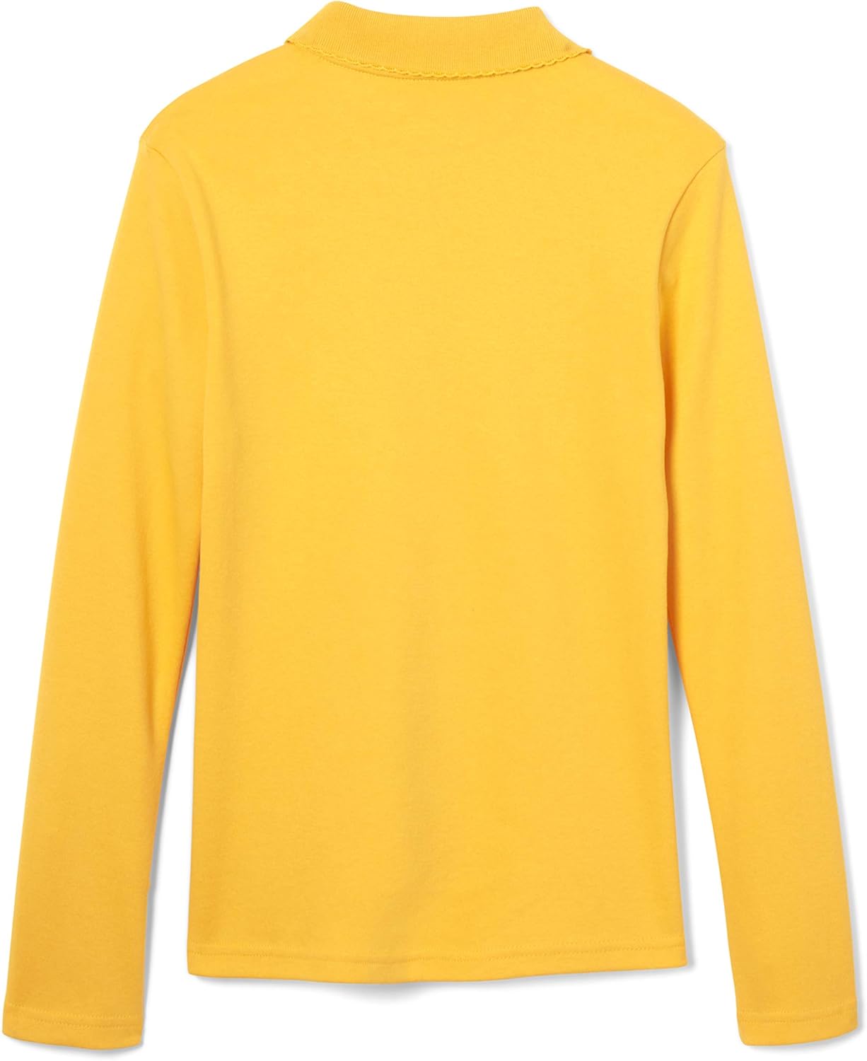 Girls' Uniform Long Sleeve Polo with Picot Collar (Standard & Plus)