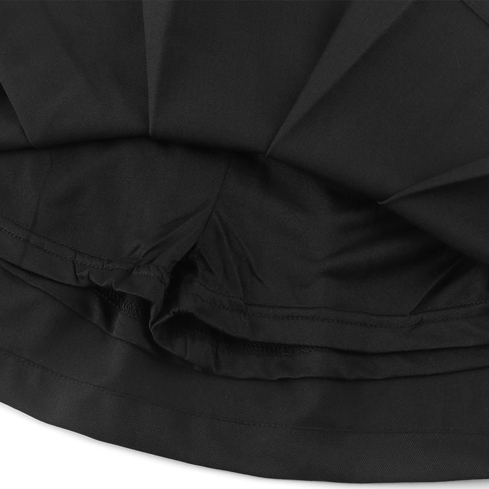 Girls Button Pleated Scooter Skirt School Uniform