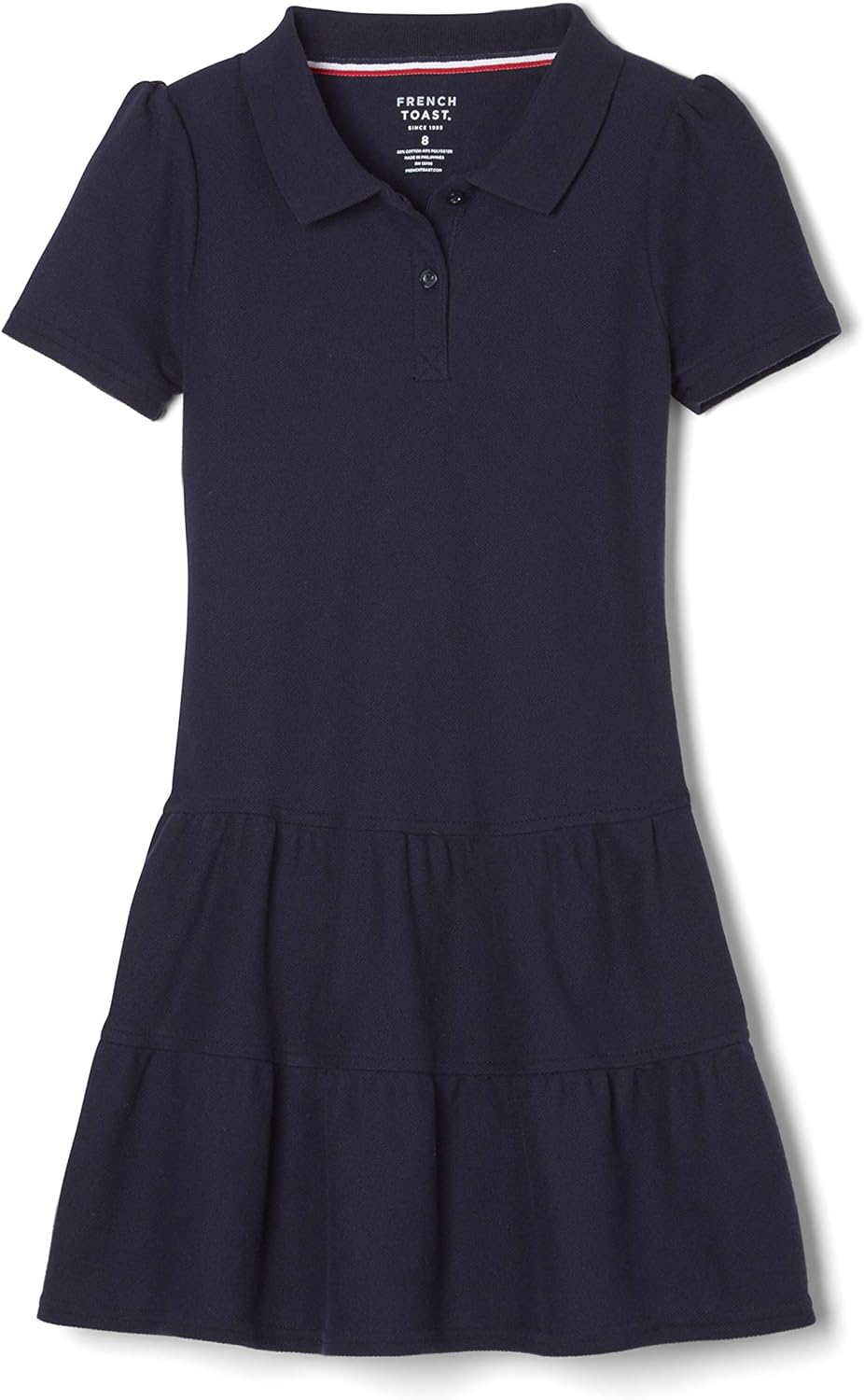 Girls' Ruffle Pique Polo Dress