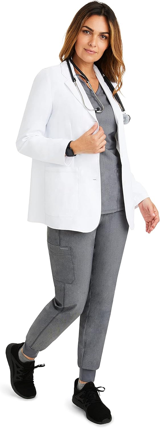 Healing Hands Lab Coat for Men's Luke Labcoat With 5 Pockets & 2-way Stretch Fabric 5151