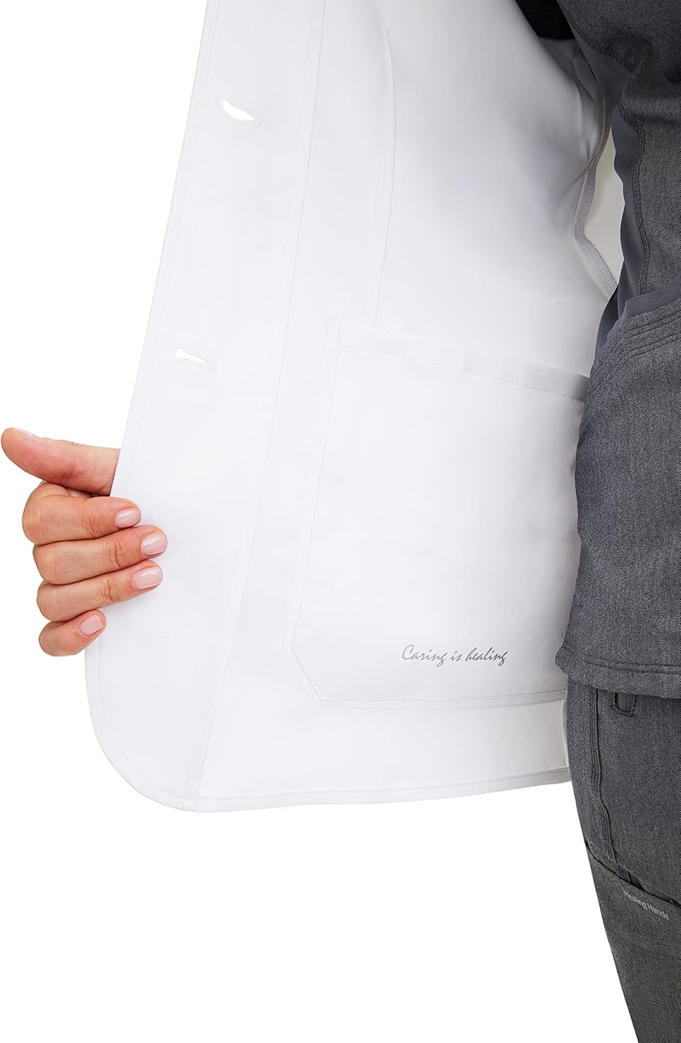 Healing Hands Lab Coat for Men's Luke Labcoat With 5 Pockets & 2-way Stretch Fabric 5151
