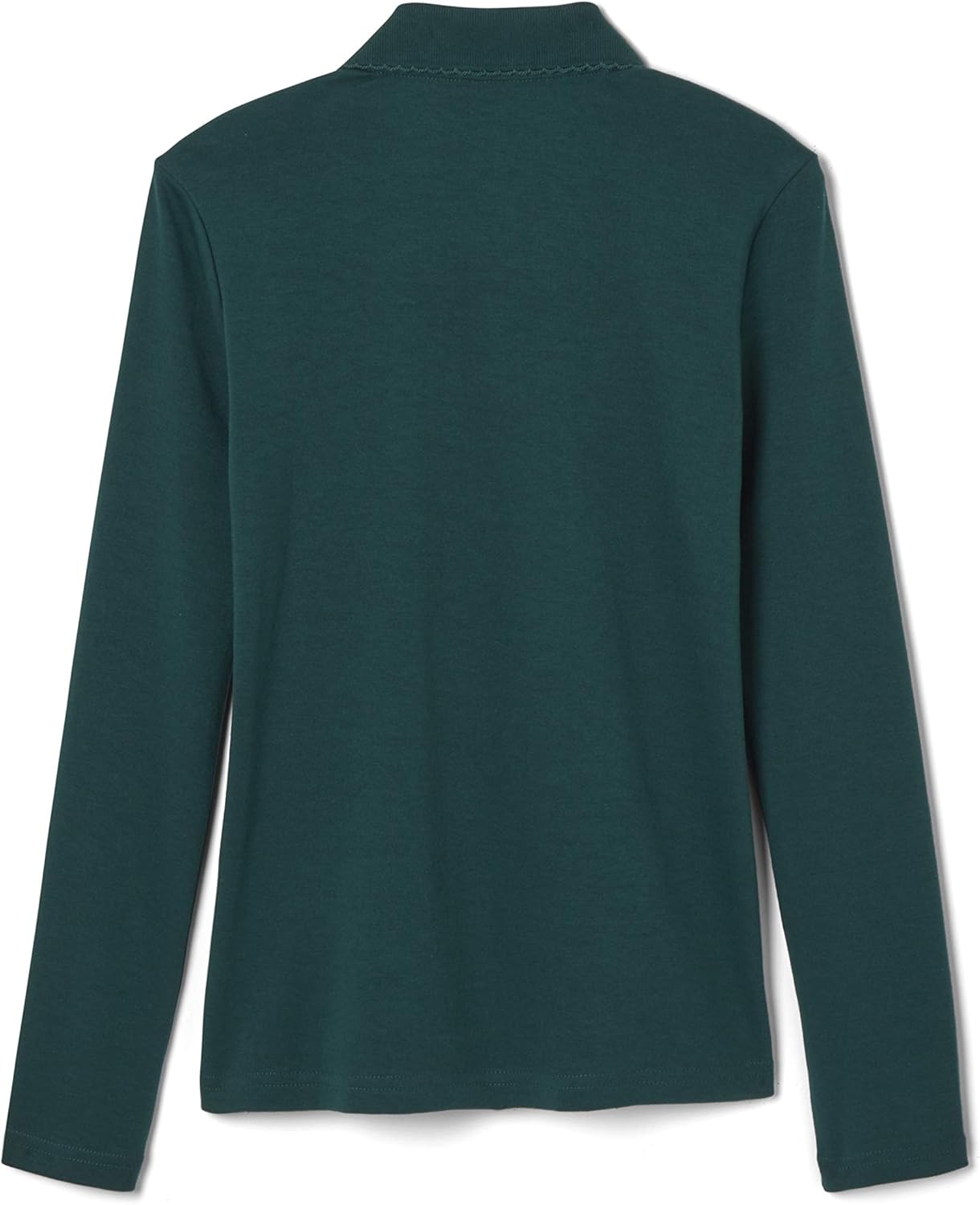 Girls' Uniform Long Sleeve Polo with Picot Collar (Standard & Plus)