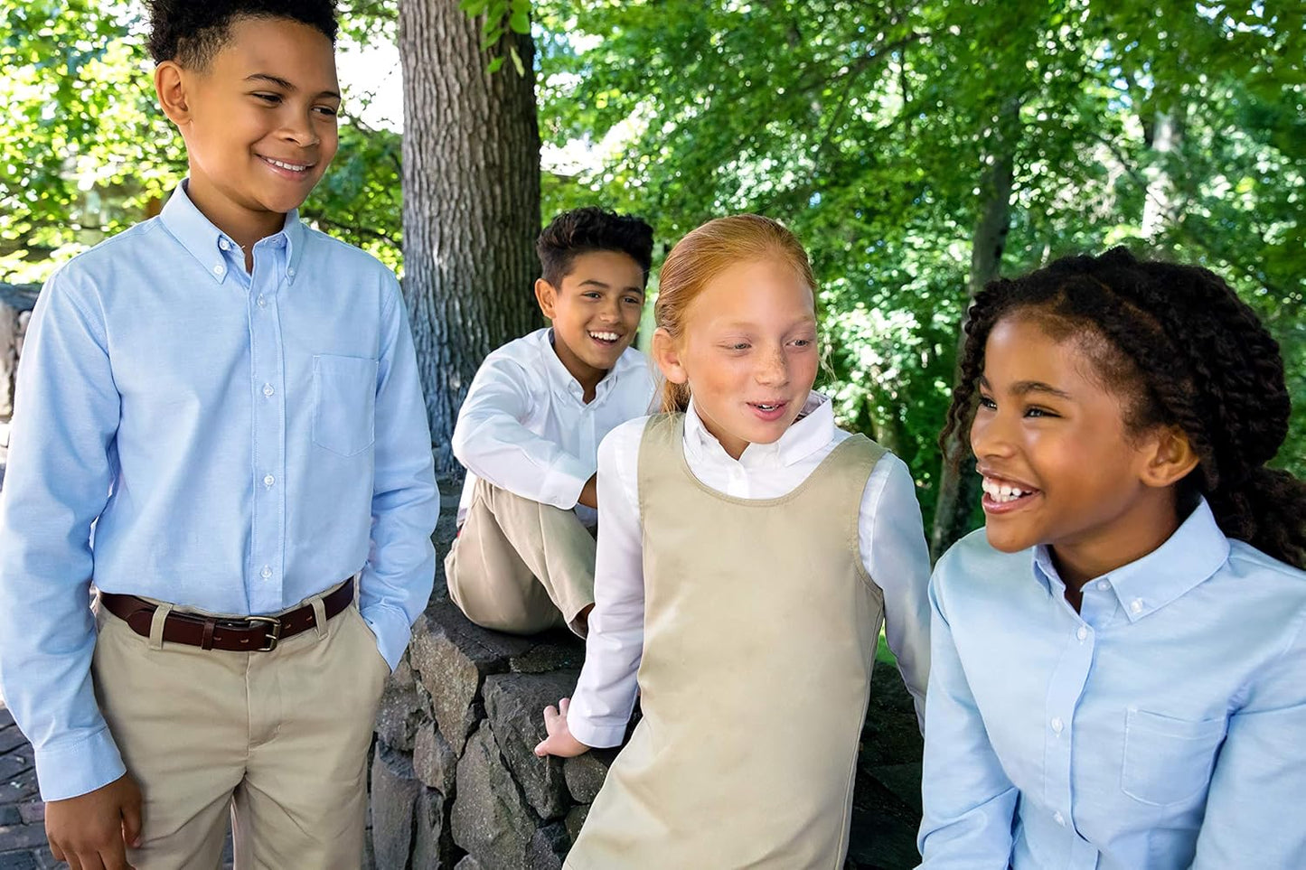 Girls' Long Sleeve Oxford Blouse