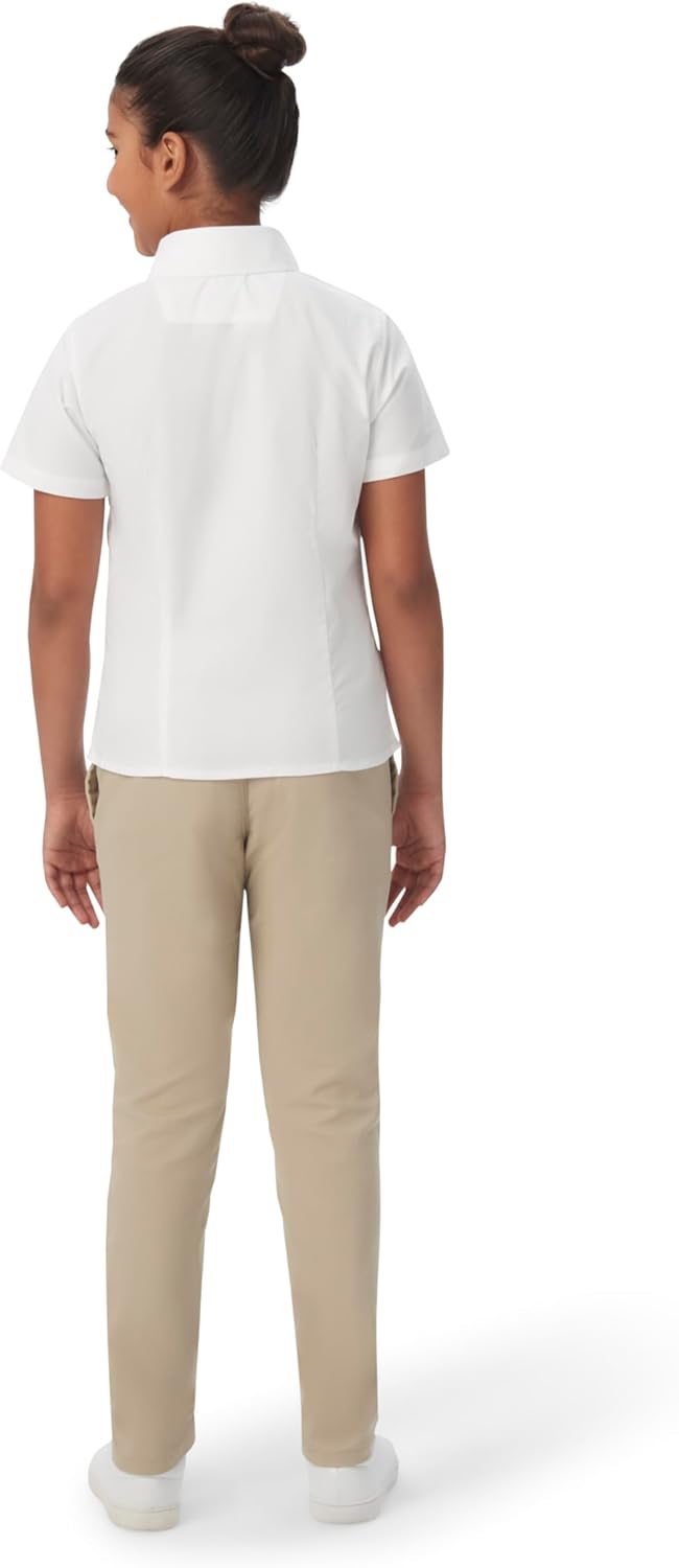Girls' Short Sleeve Oxford Shirt