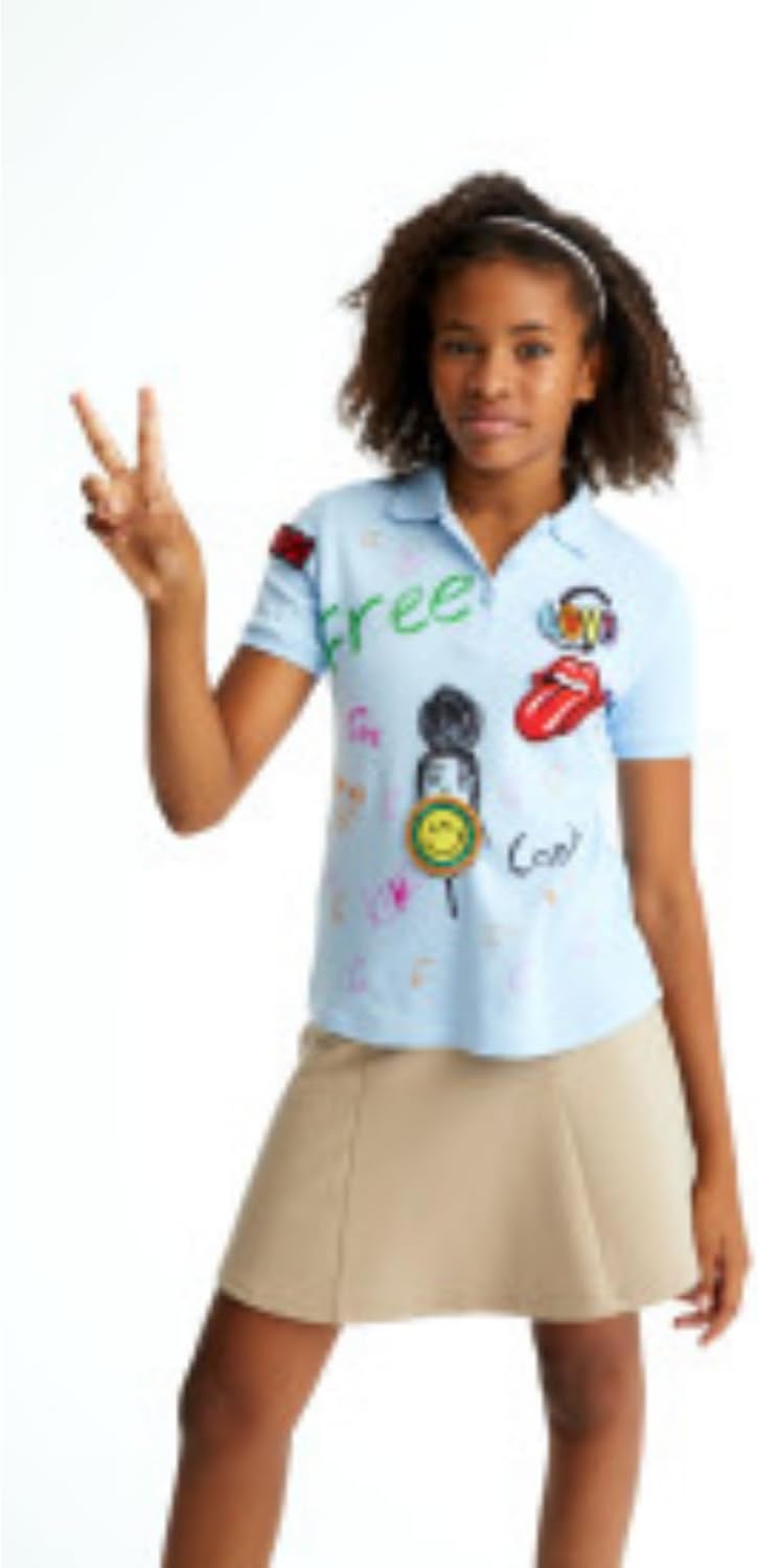 Girls' Stretch Contrast Waistband Scooter