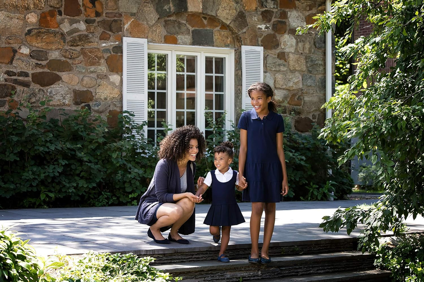 Girls' Ruffle Pique Polo Dress