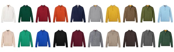 Kid Nation Boys Sweater 100% Cotton Quarter Zip Sweater Kids Cable Knit Casual Pullover (Previously Amazon Essentials)