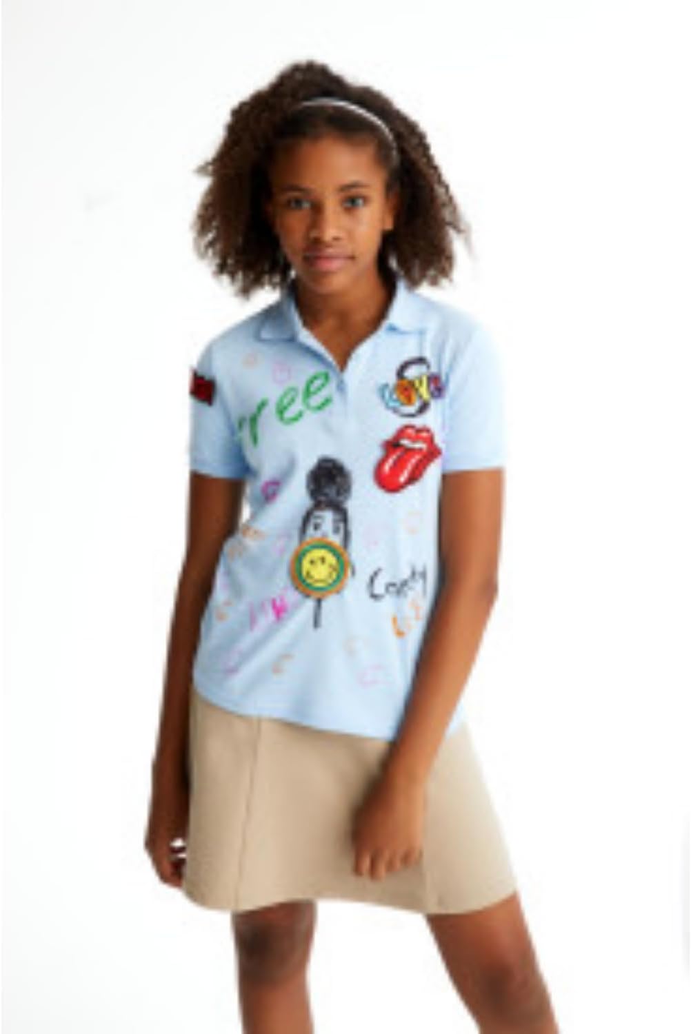Girls' Stretch Contrast Waistband Scooter