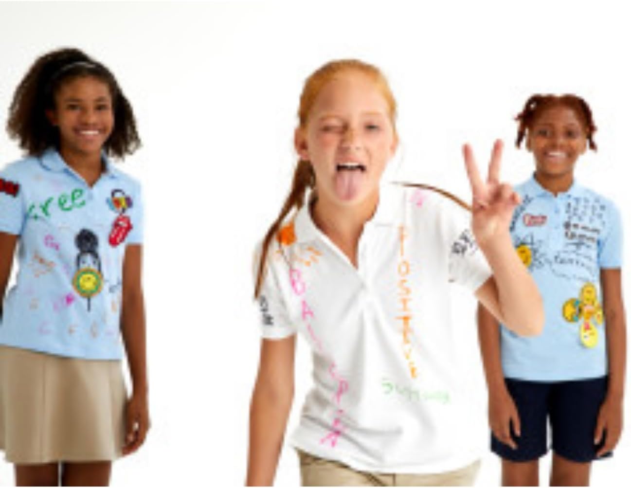 Girls' Stretch Contrast Waistband Scooter