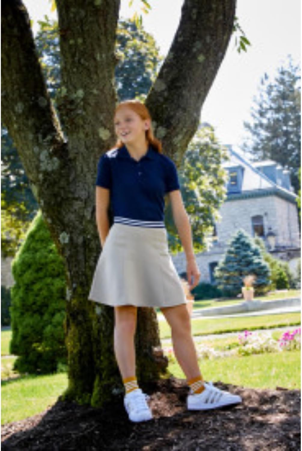 Girls' Stretch Contrast Waistband Scooter