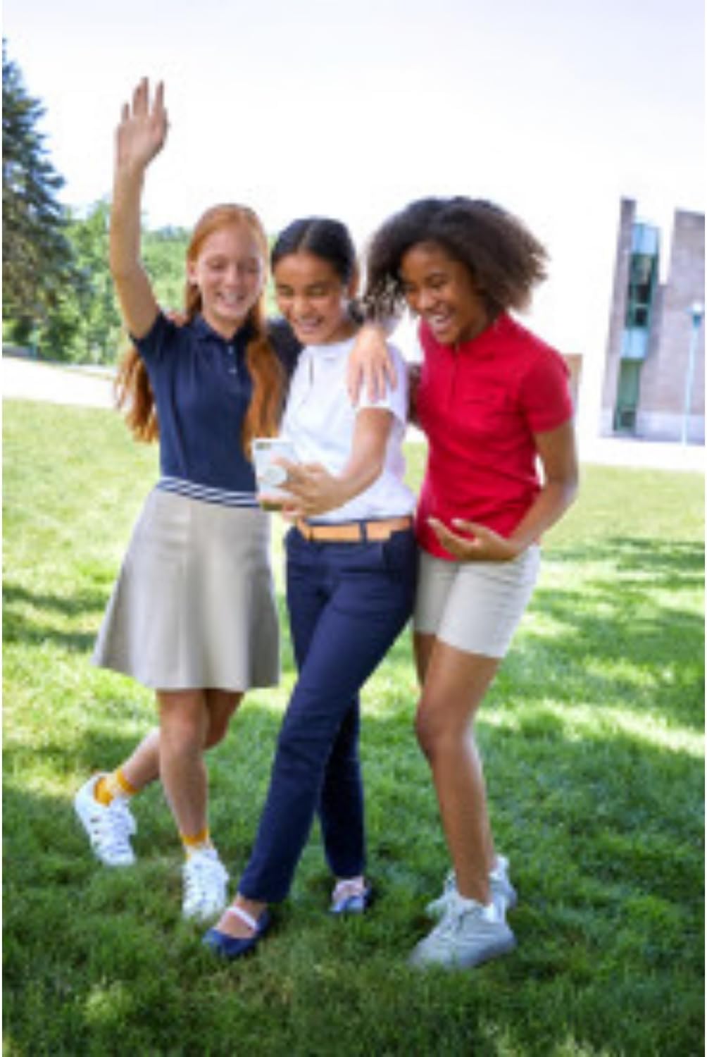 Girls' Stretch Contrast Waistband Scooter