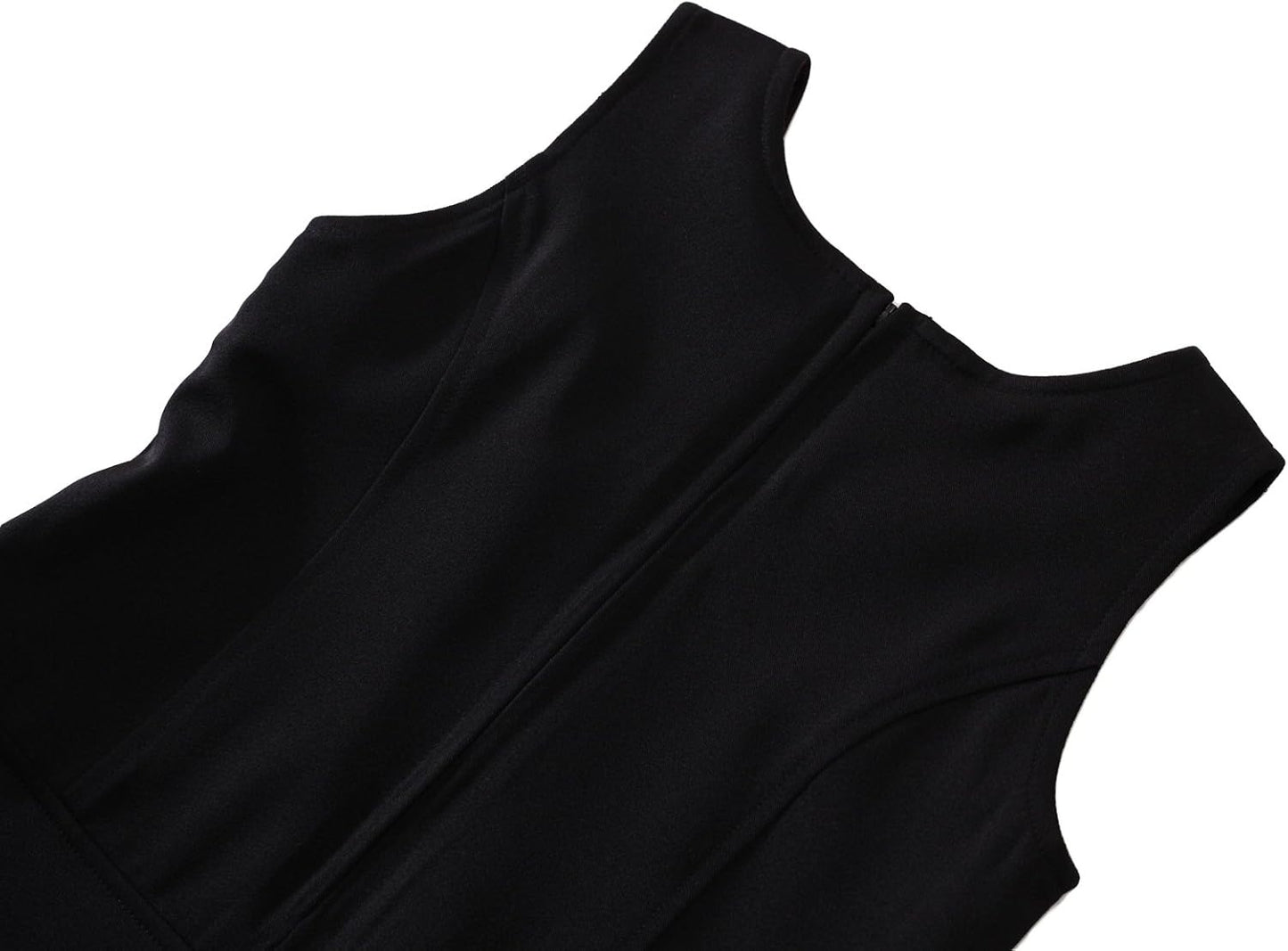 Stretch Fit Pleated Hem Kids Sleeveless Dress