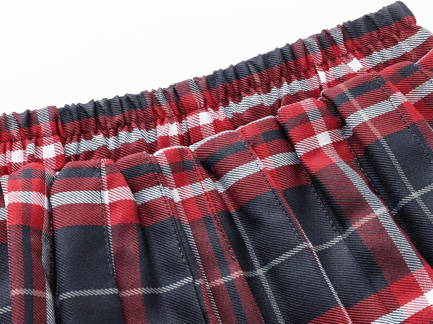 Uniform Pleated Scooter Skirt with Under Shorts Pull On Elastic Waist Skirt