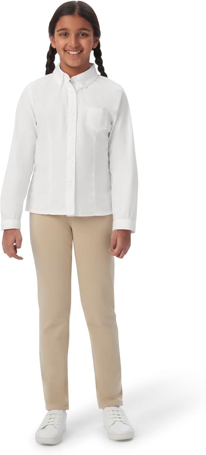 Girls' Long Sleeve Oxford Blouse