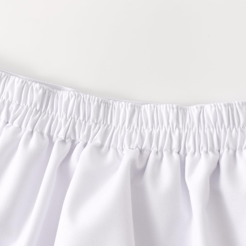 Girls Button Pleated Scooter Skirt School Uniform