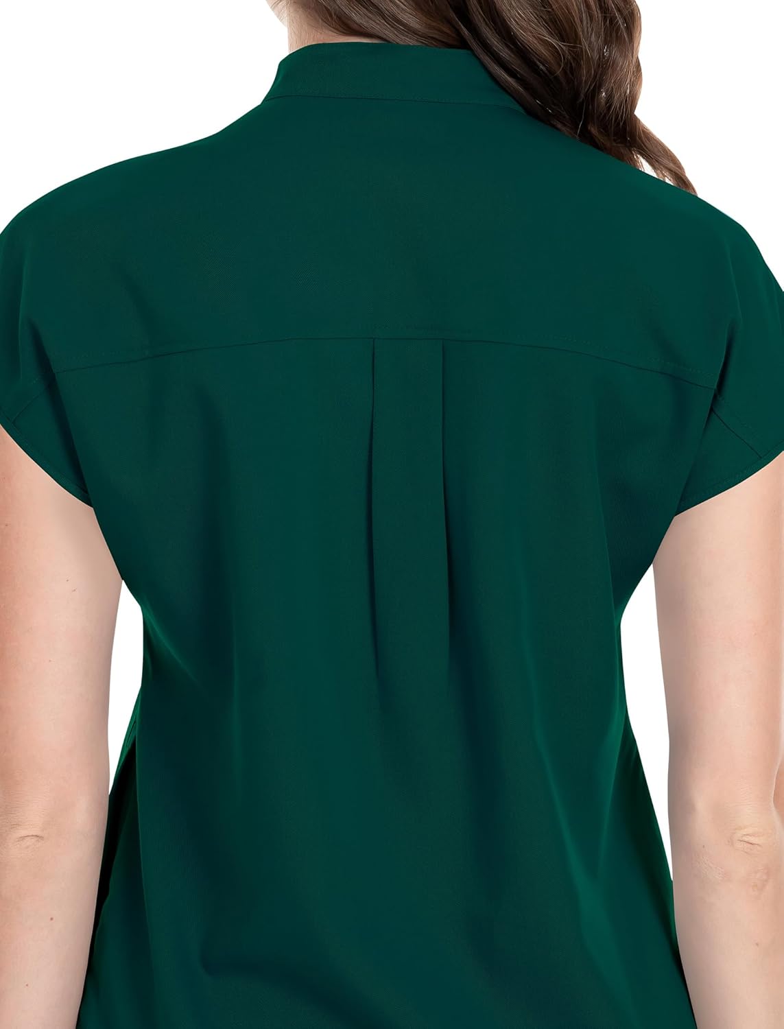 Scrubs Set for Women Nurse Uniform Jogger Suit Stretch Top & Pants with Multi Pocket for Nurse Esthetician Workwear