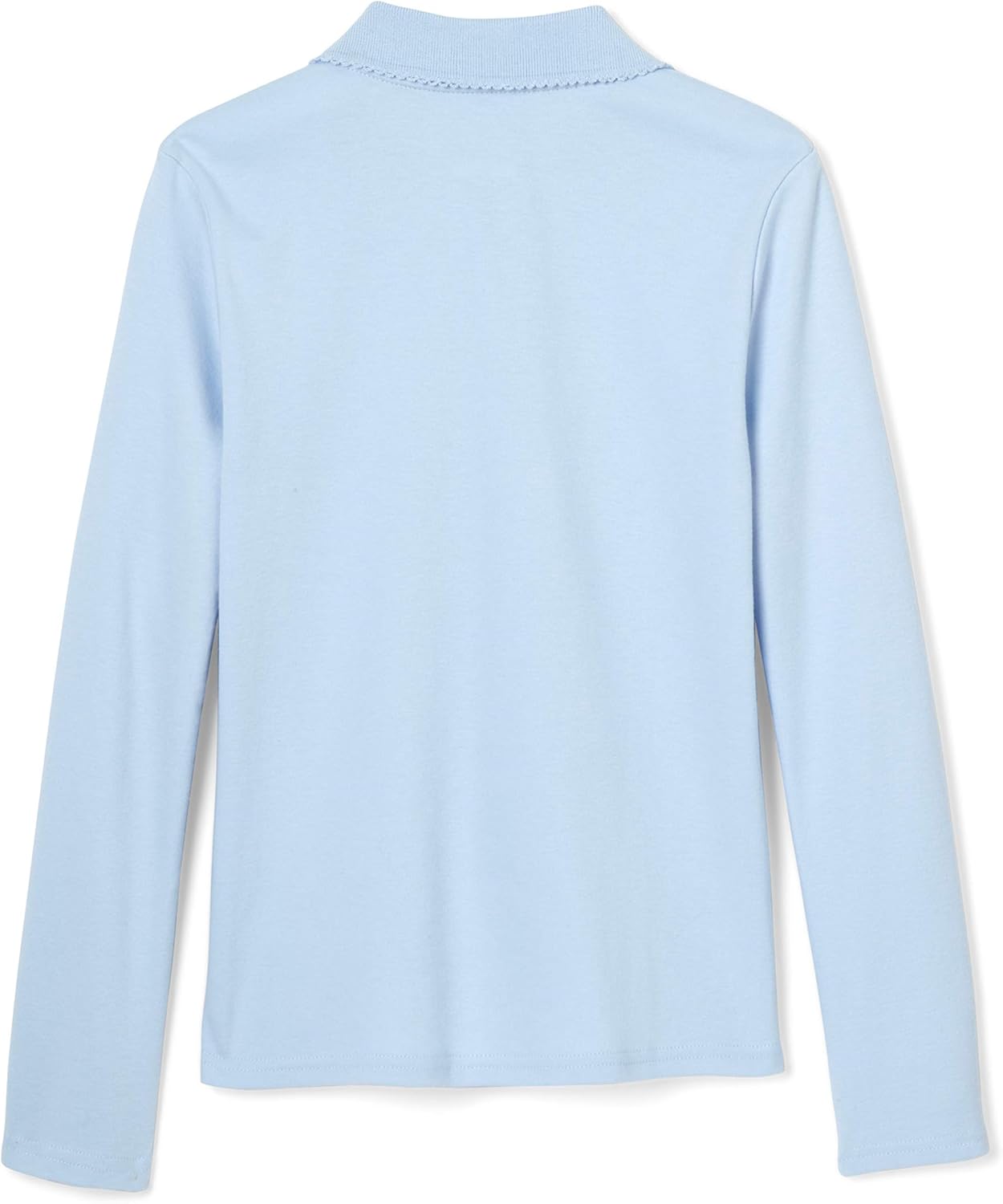 Girls' Uniform Long Sleeve Polo with Picot Collar (Standard & Plus)