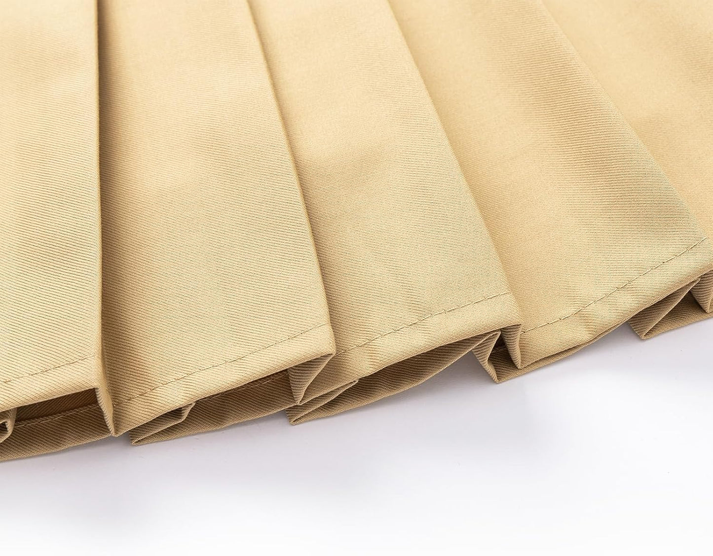 Uniform Pleated Scooter Skirt with Under Shorts Pull On Elastic Waist Skirt