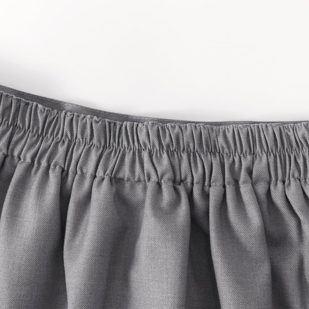 Girls Button Pleated Scooter Skirt School Uniform