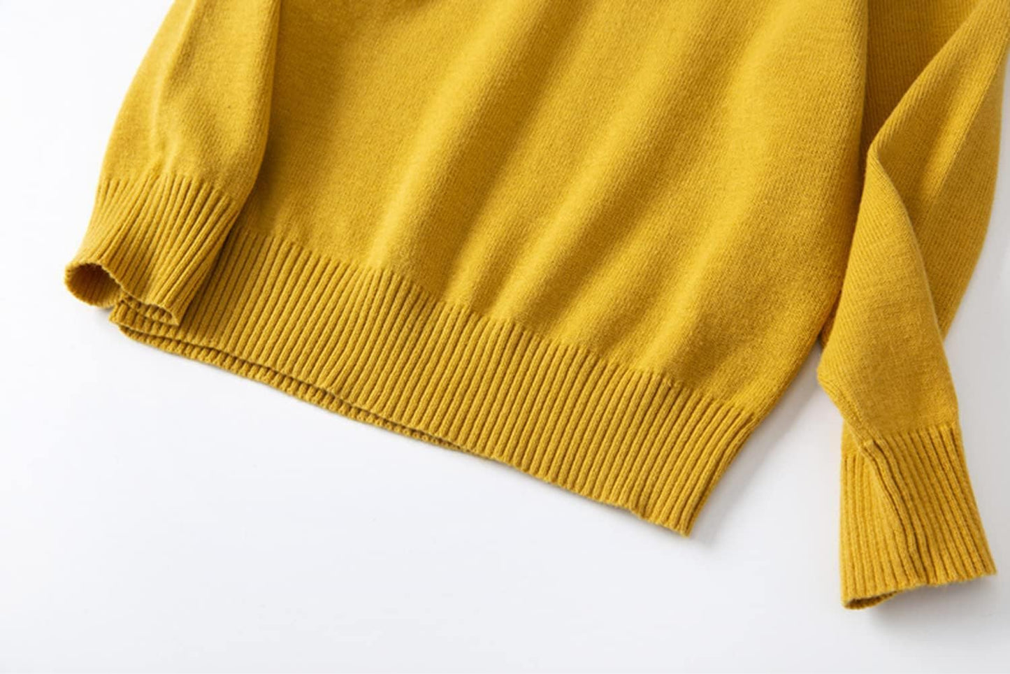 Boys and Girls' Uniform Cotton Crew-Neck Sweaters Long Sleeve Pullover Knit Sweater