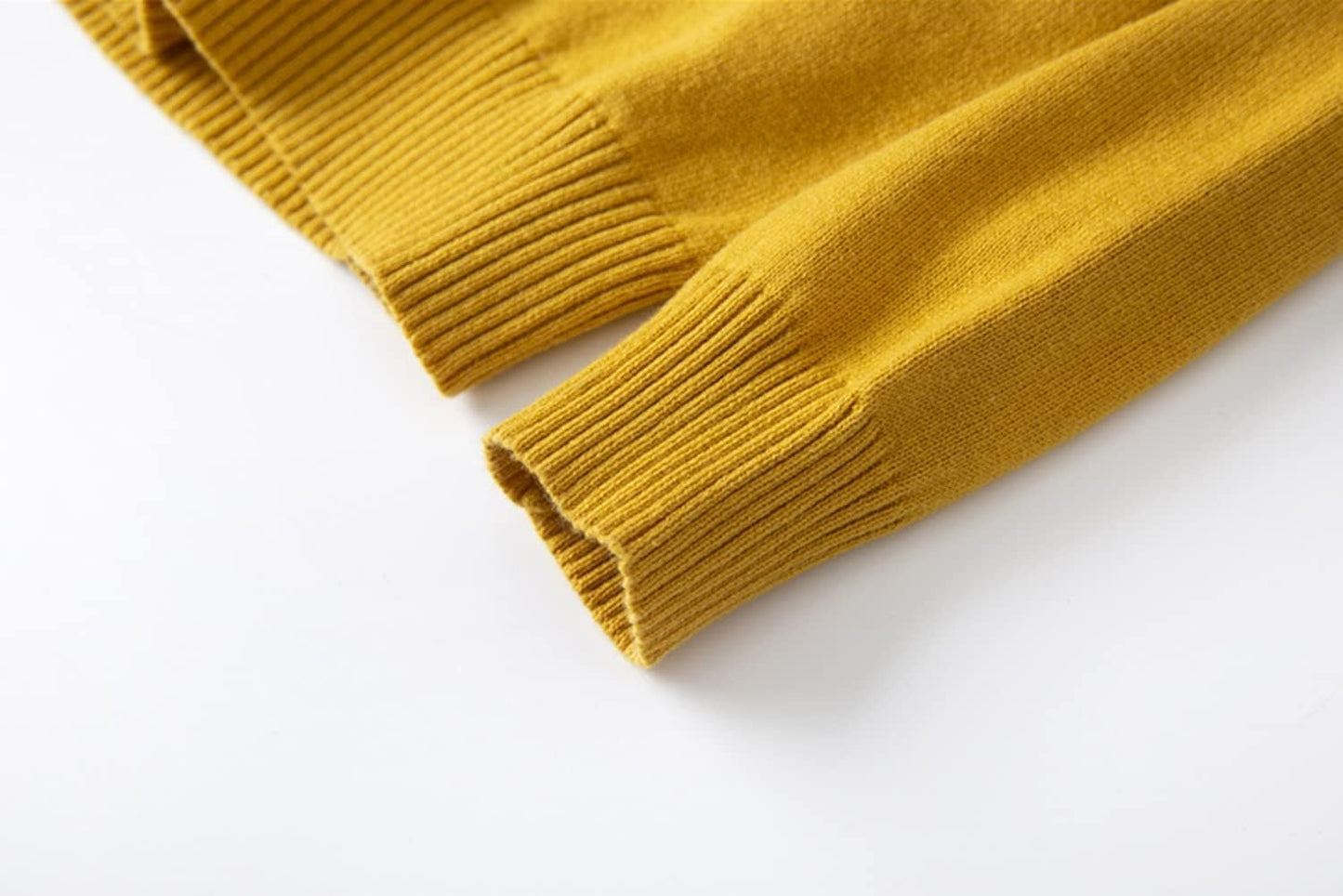 Boys and Girls' Uniform Cotton Crew-Neck Sweaters Long Sleeve Pullover Knit Sweater