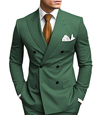 Wangyue Mens Suit 3 Piece Slim Fit Suit for Men Formal Business Suit Wedding Groom Prom Tuxedo Dinner Party