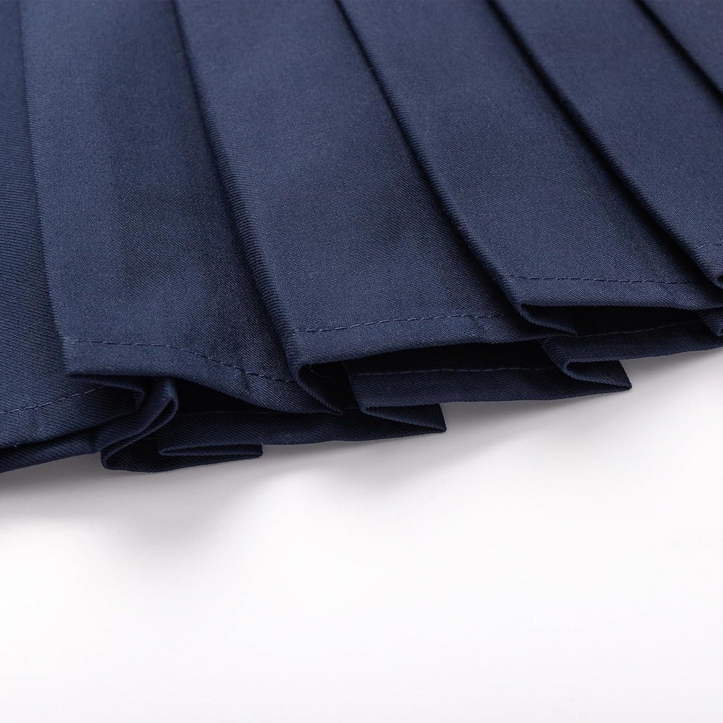 Uniform Pleated Scooter Skirt with Under Shorts Pull On Elastic Waist Skirt