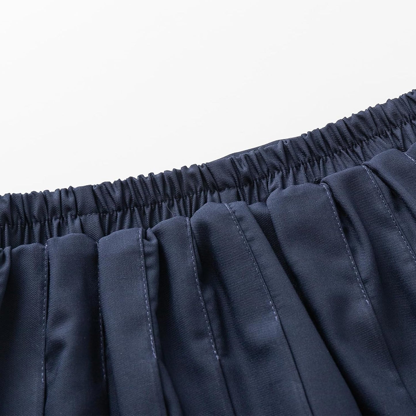 Uniform Pleated Scooter Skirt with Under Shorts Pull On Elastic Waist Skirt