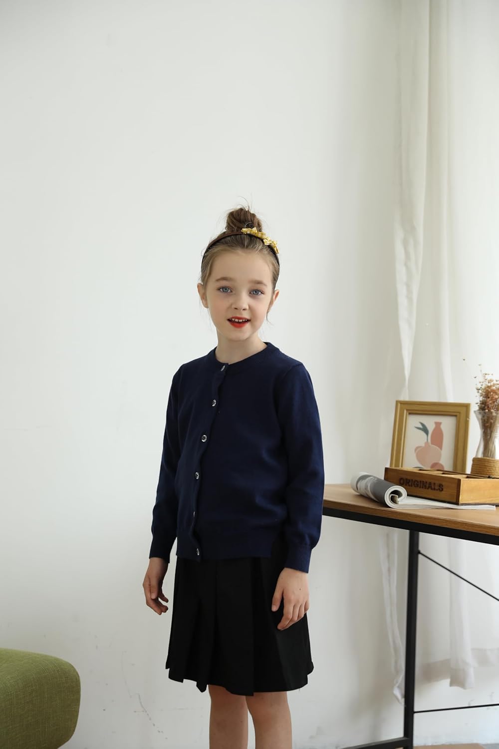 Cardigans Sweater Cotton Button Solid Long Sleeve