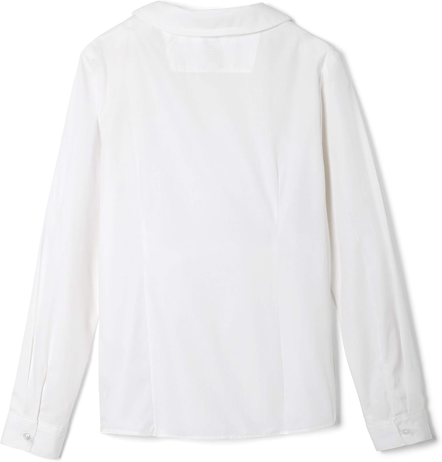 Girls' Long Sleeve Woven Shirt with Peter Pan Collar (Standard & Plus)