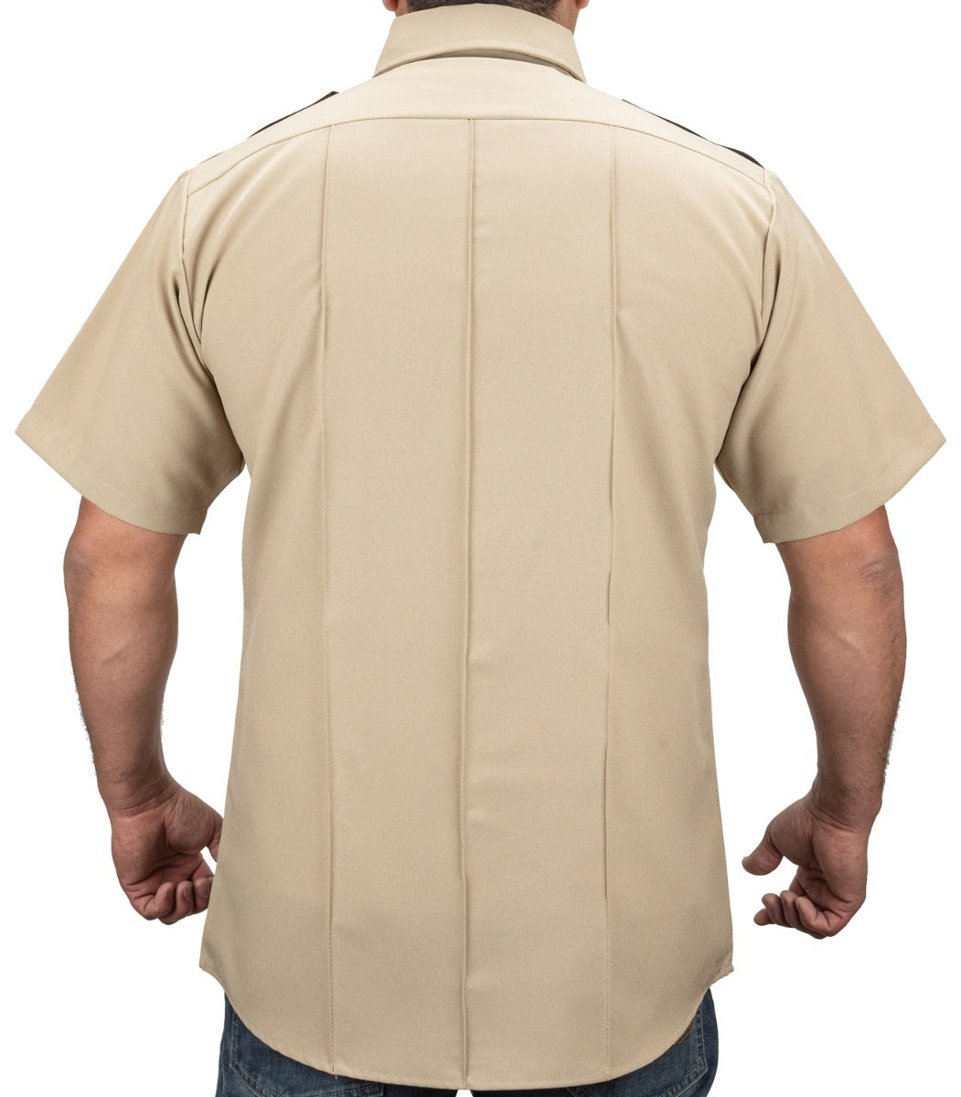 FIRST CLASS 100% POLYESTER TWO TONE SHORT SLEEVE UNIFORM SHIRT