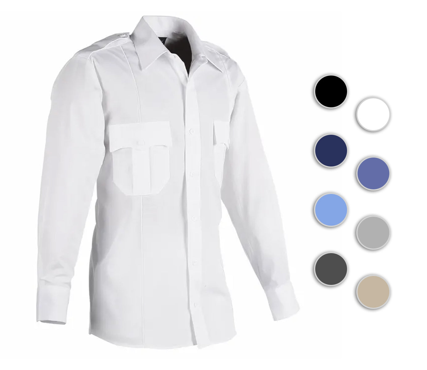 100% POLYESTER LONG SLEEVE UNIFORM SHIRT SALE