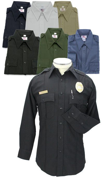 POLY RAYON LONG SLEEVE UNIFORM SHIRT