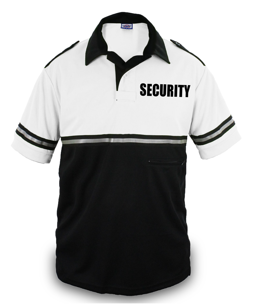 TWO TONE BIKE PATROL SHIRT WITH ZIPPER POCKET WITH SECURITY ID