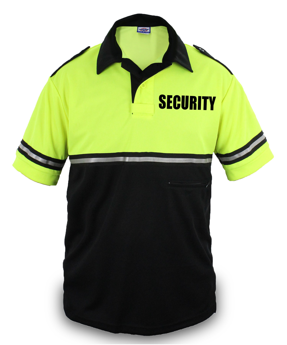 TWO TONE BIKE PATROL SHIRT WITH ZIPPER POCKET WITH SECURITY ID