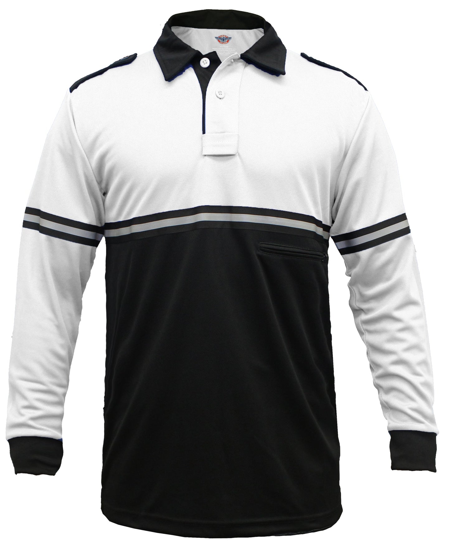 TWO TONE BIKE PATROL SHIRT WITH ZIPPER POCKET