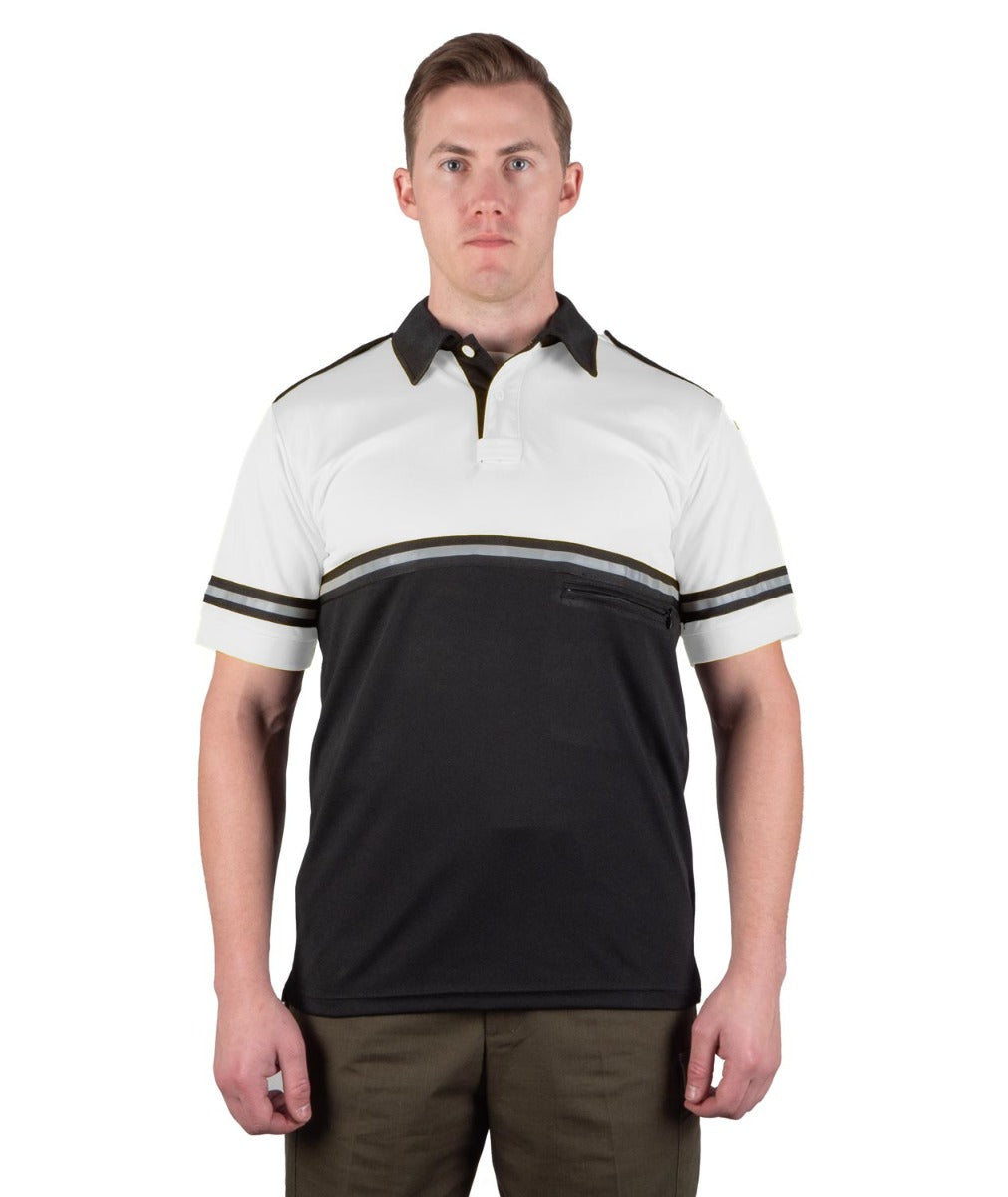 TWO TONE BIKE PATROL SHIRT WITH ZIPPER POCKET