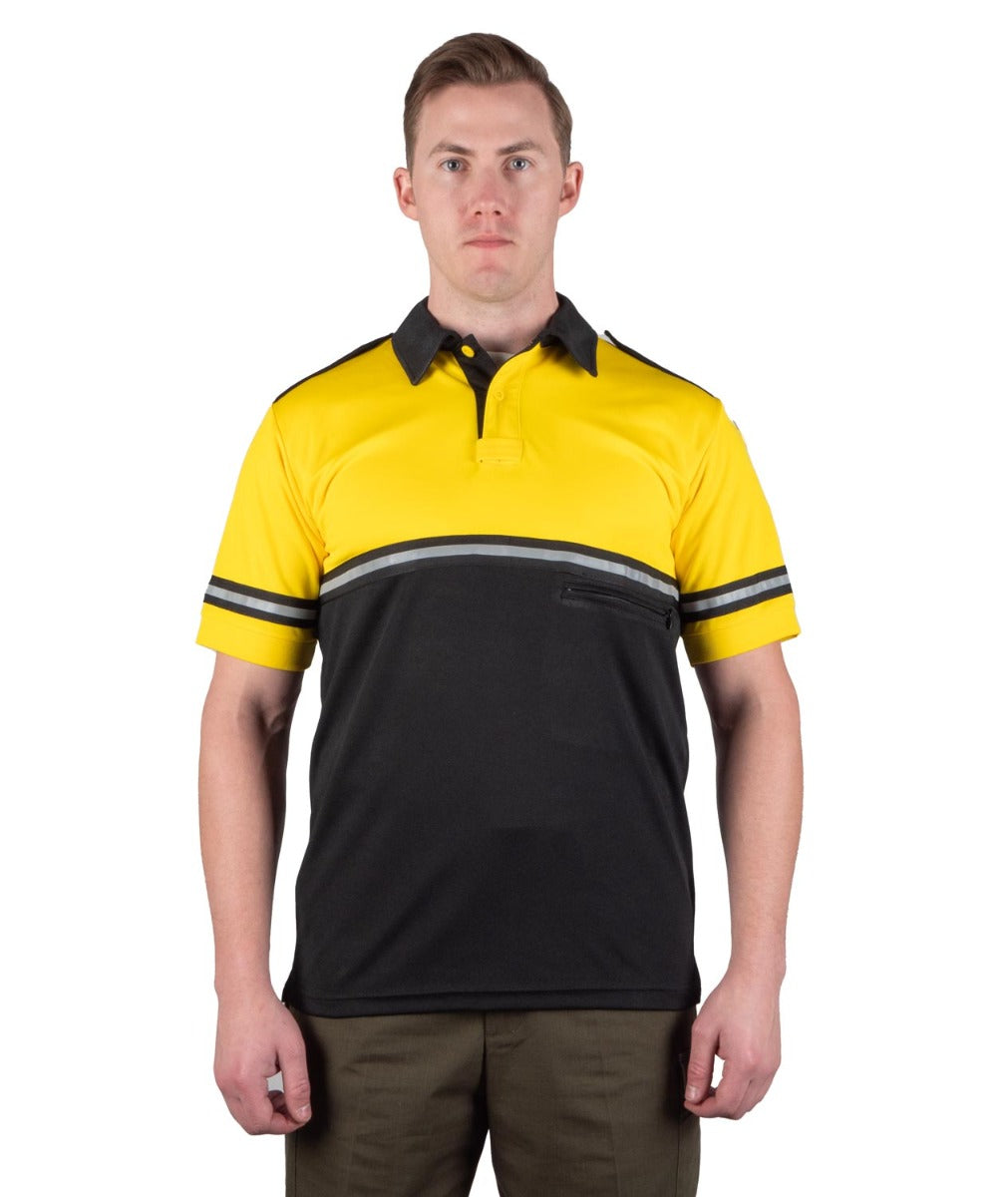 TWO TONE BIKE PATROL SHIRT WITH ZIPPER POCKET