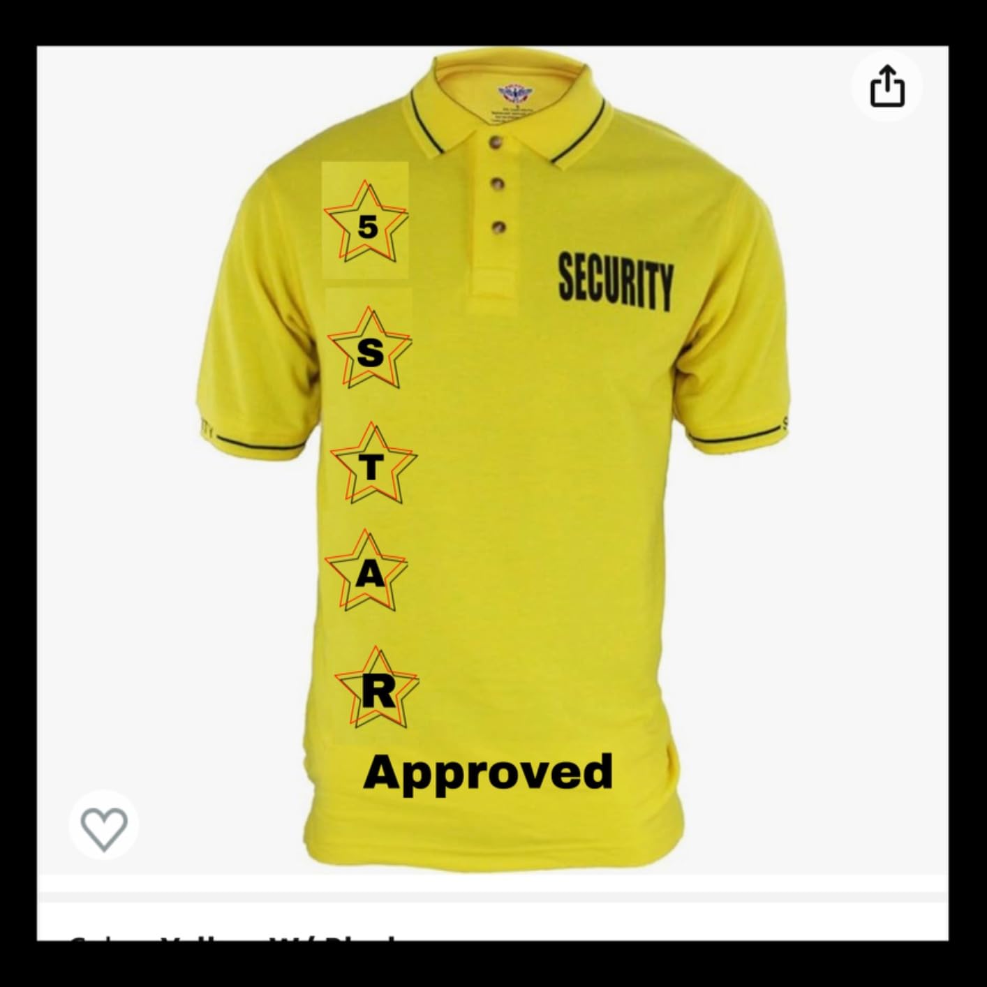 POLYCOTTON TACTICAL SECURITY POLO SHIRTS