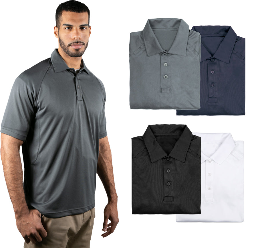 TACTICAL JERSEY KNIT SHORT SLEEVE POLO SHIRT