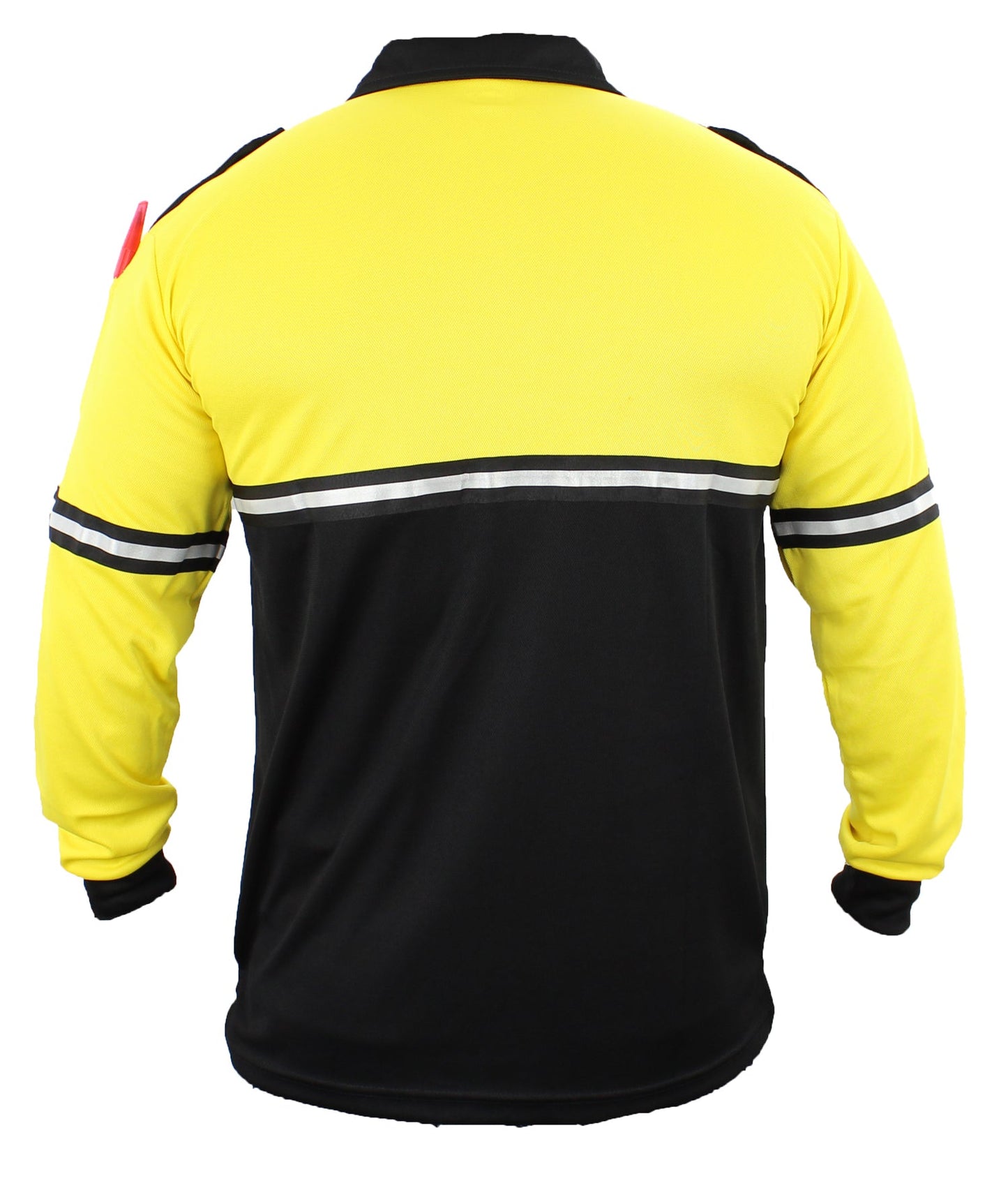 Two Tone Long Sleeve Bike Patrol Shirt with Zipper Pocket