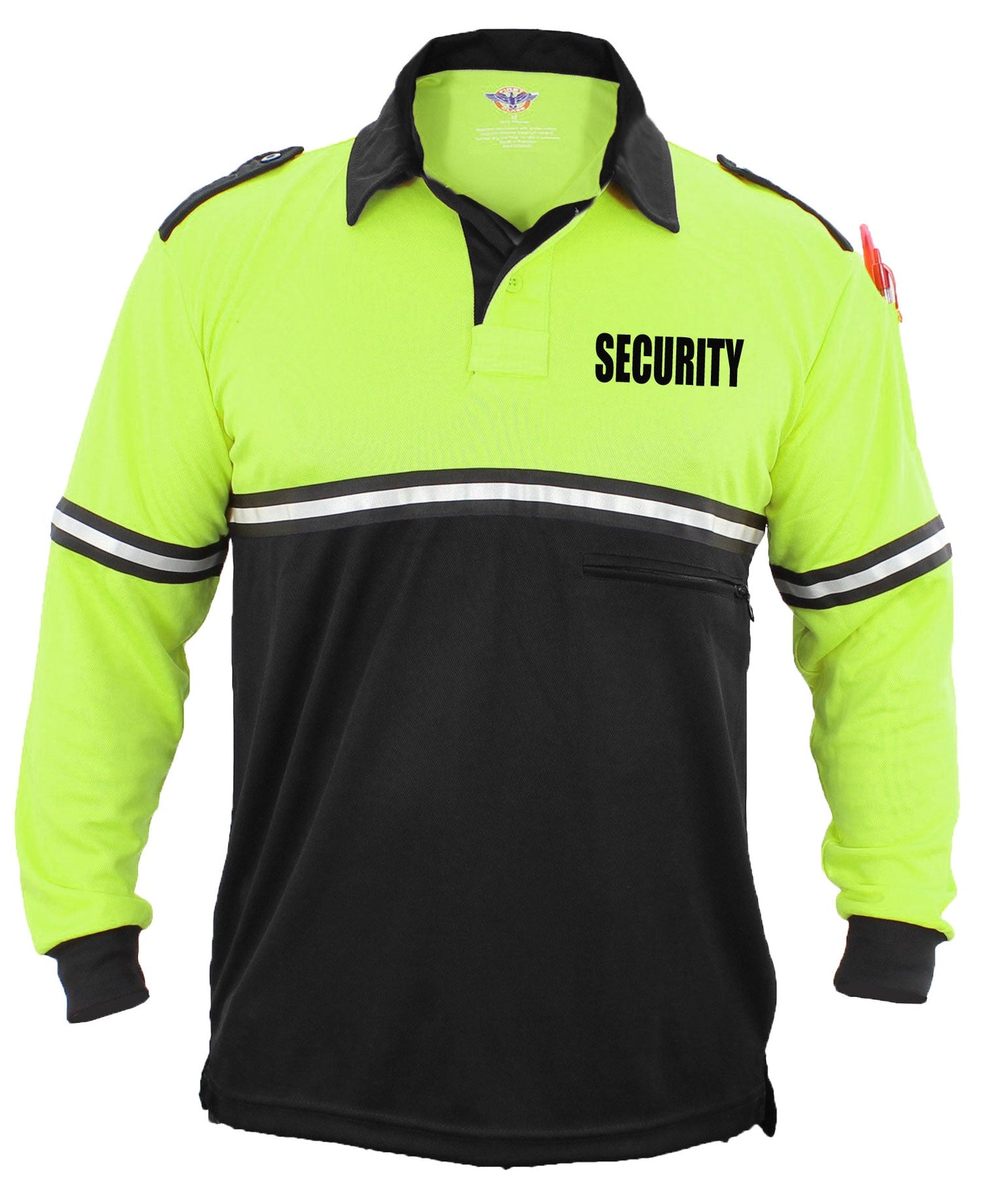 100% Polyester Jersey Knit Two Tone Bike Patrol Polo Shirts