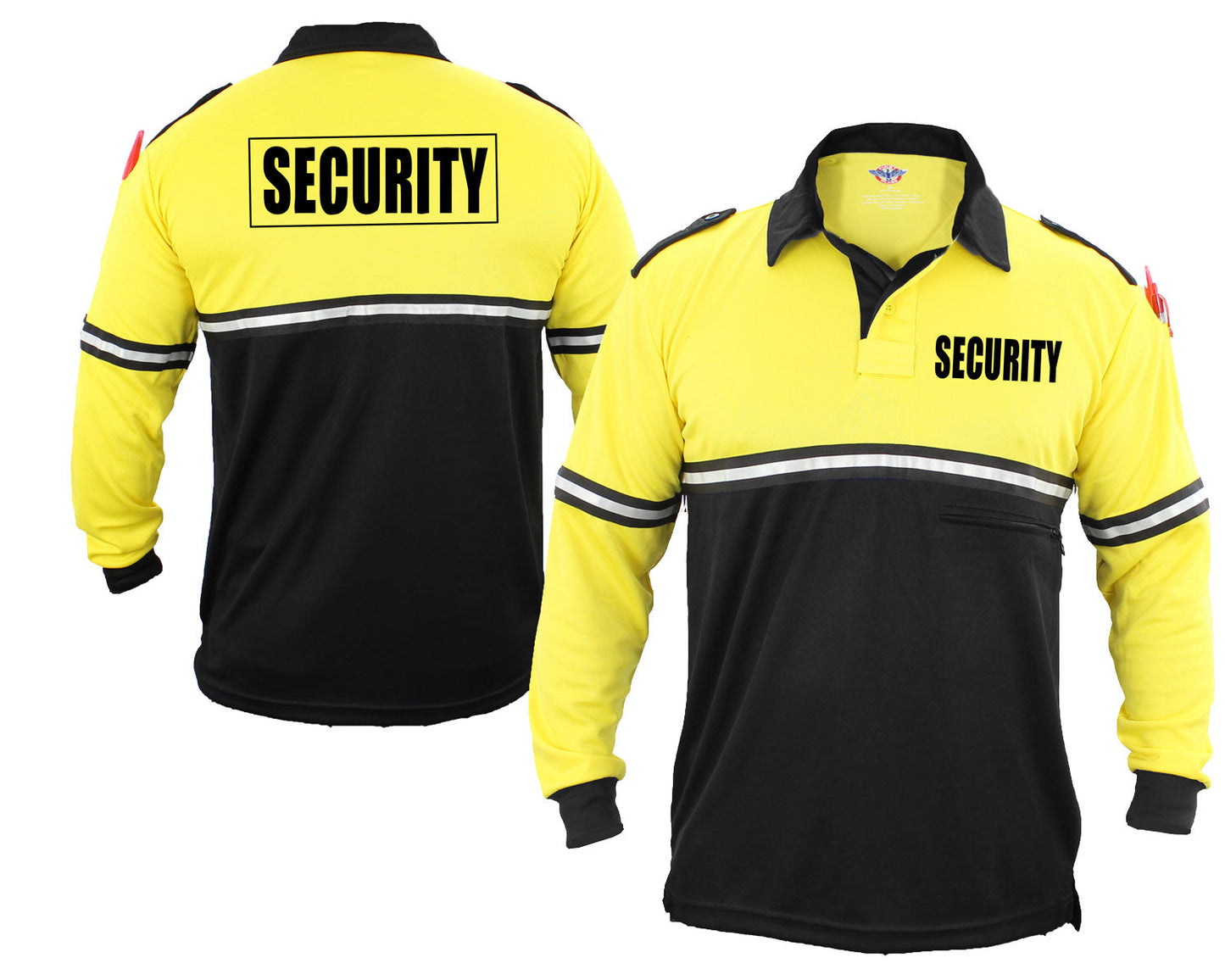 100% Polyester Jersey Knit Two Tone Bike Patrol Polo Shirts