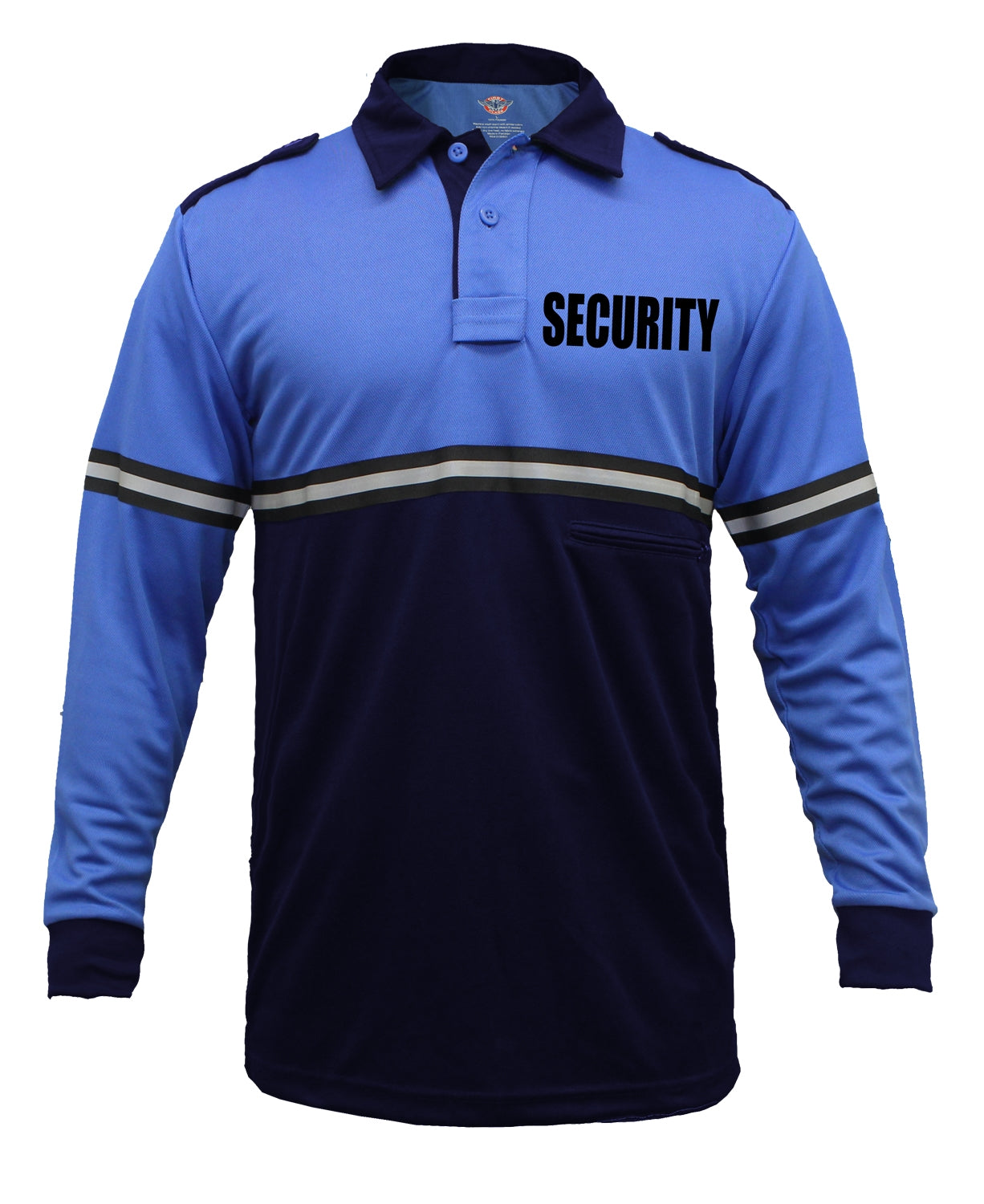 100% Polyester Jersey Knit Two Tone Bike Patrol Polo Shirts