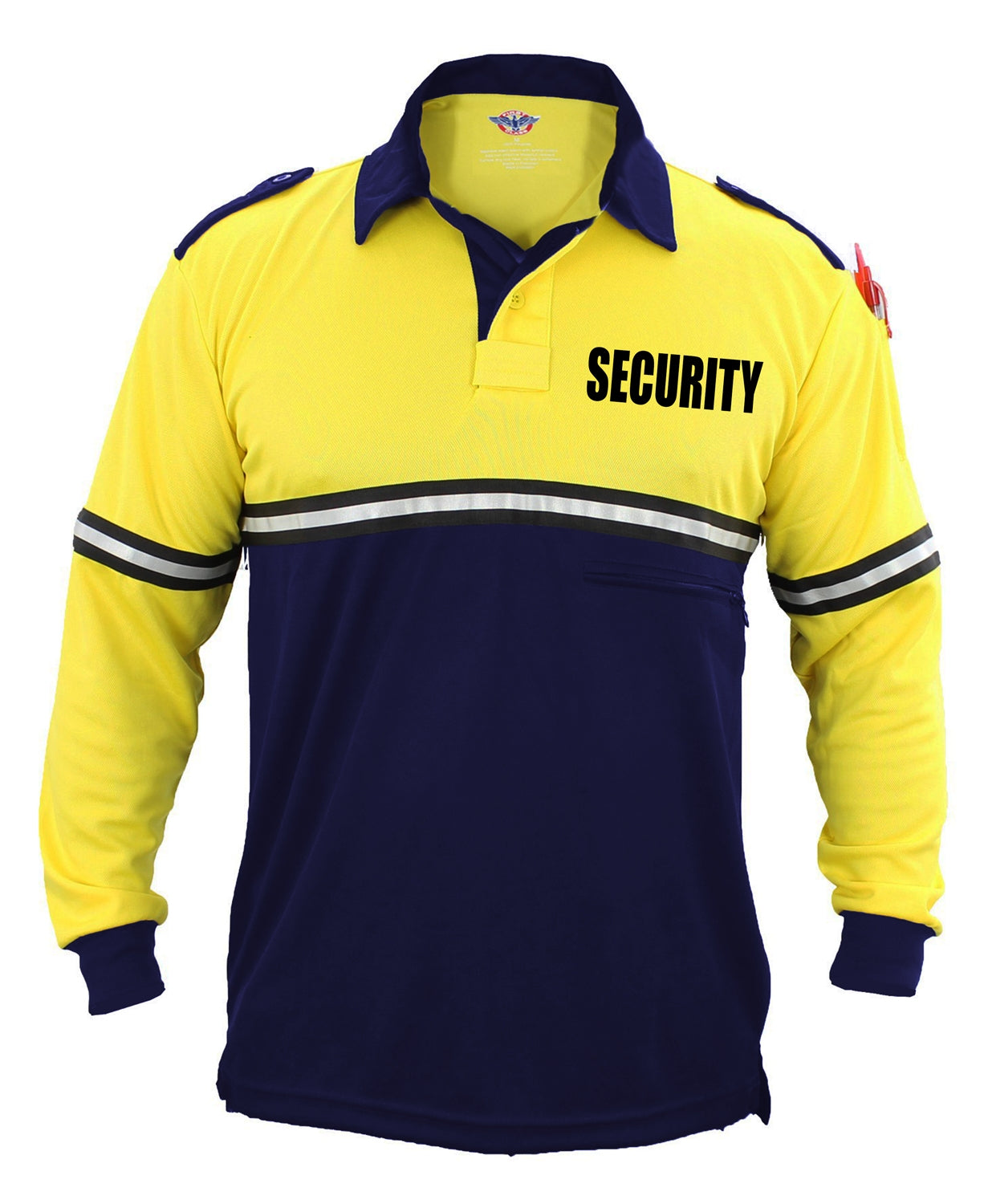 100% Polyester Jersey Knit Two Tone Bike Patrol Polo Shirts