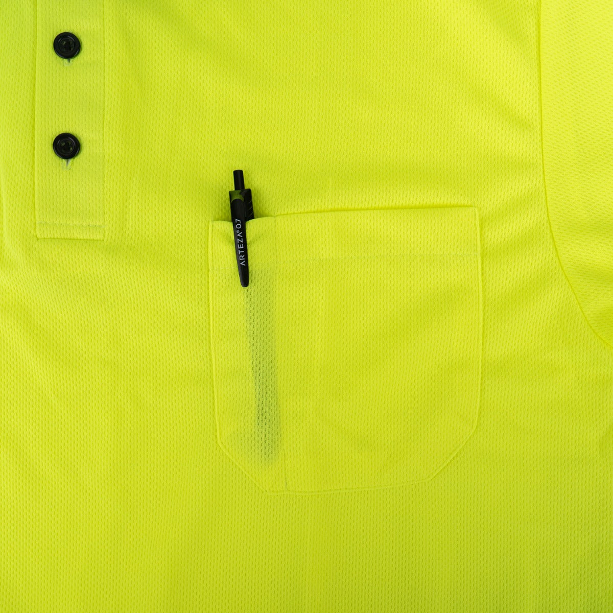 HIGH VISIBILITY TWO TONE POLO SHIRT WITH REFLECTIVE STRIPES