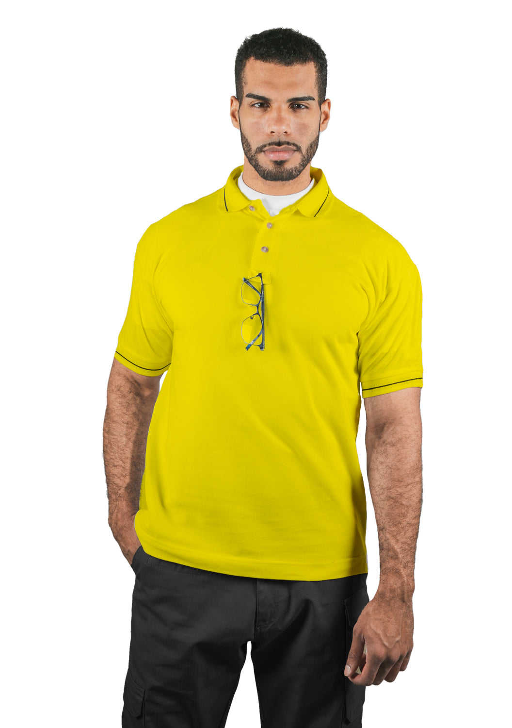 Polycotton Tactical Stripe Polo Shirts
