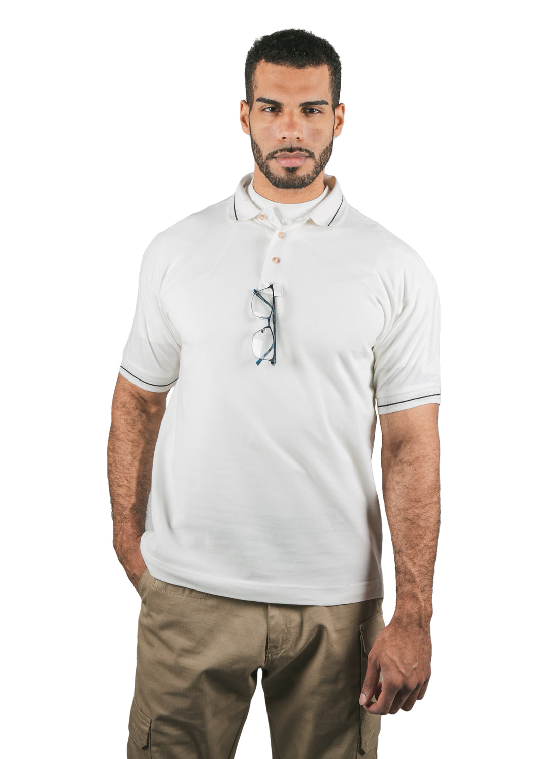 Polycotton Tactical Stripe Polo Shirts