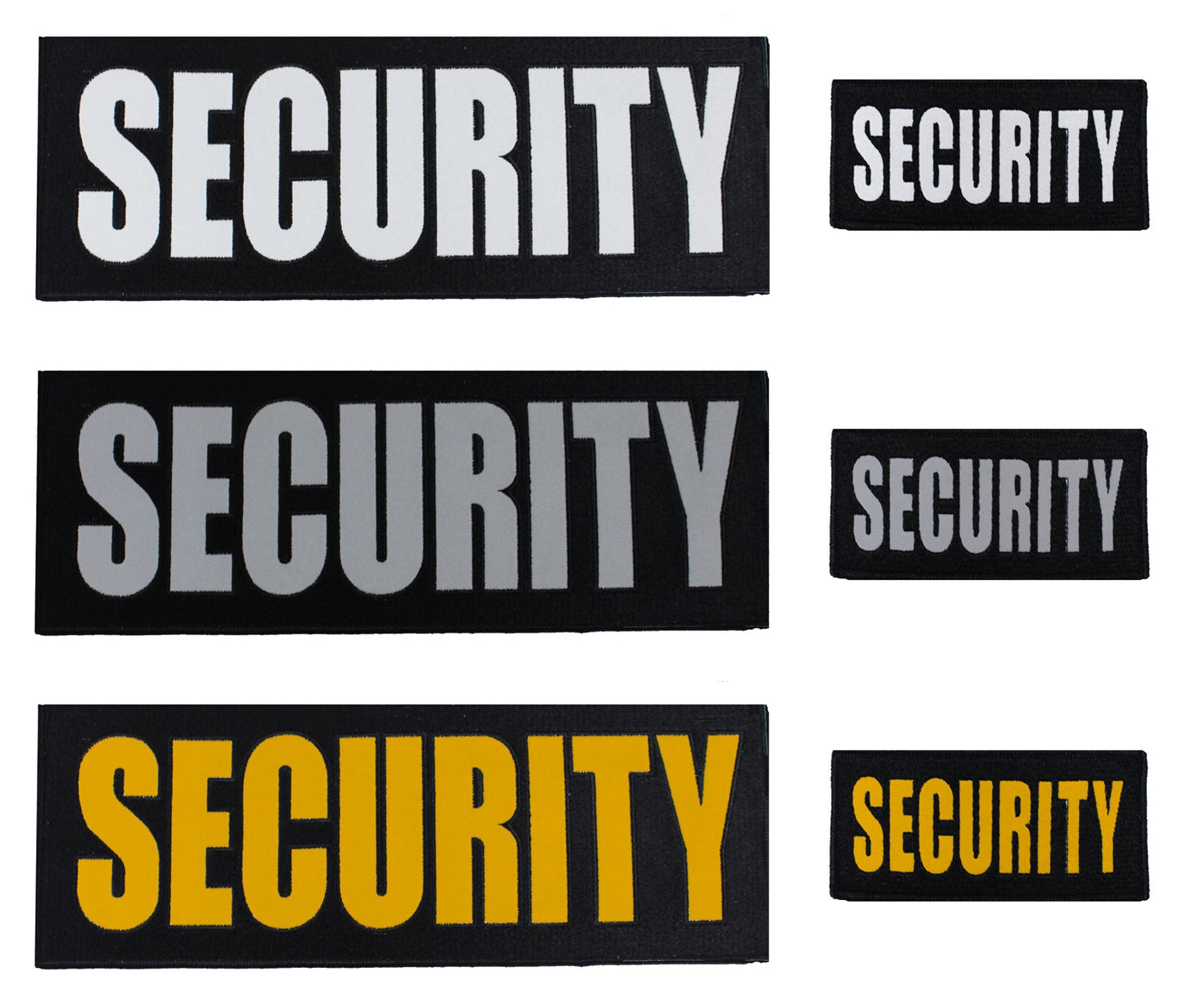 Reflective Security Emblems (Chest or Back)