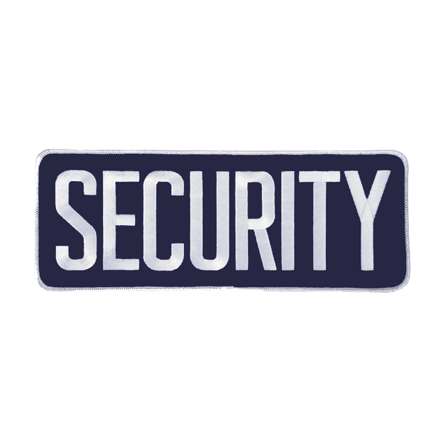 Security Black Emblem (10 7/8" x 4")